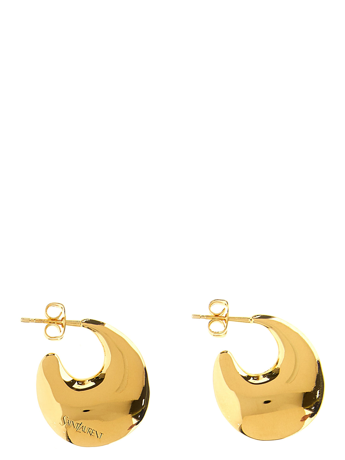 Saint Laurent Gold Metal Earrings