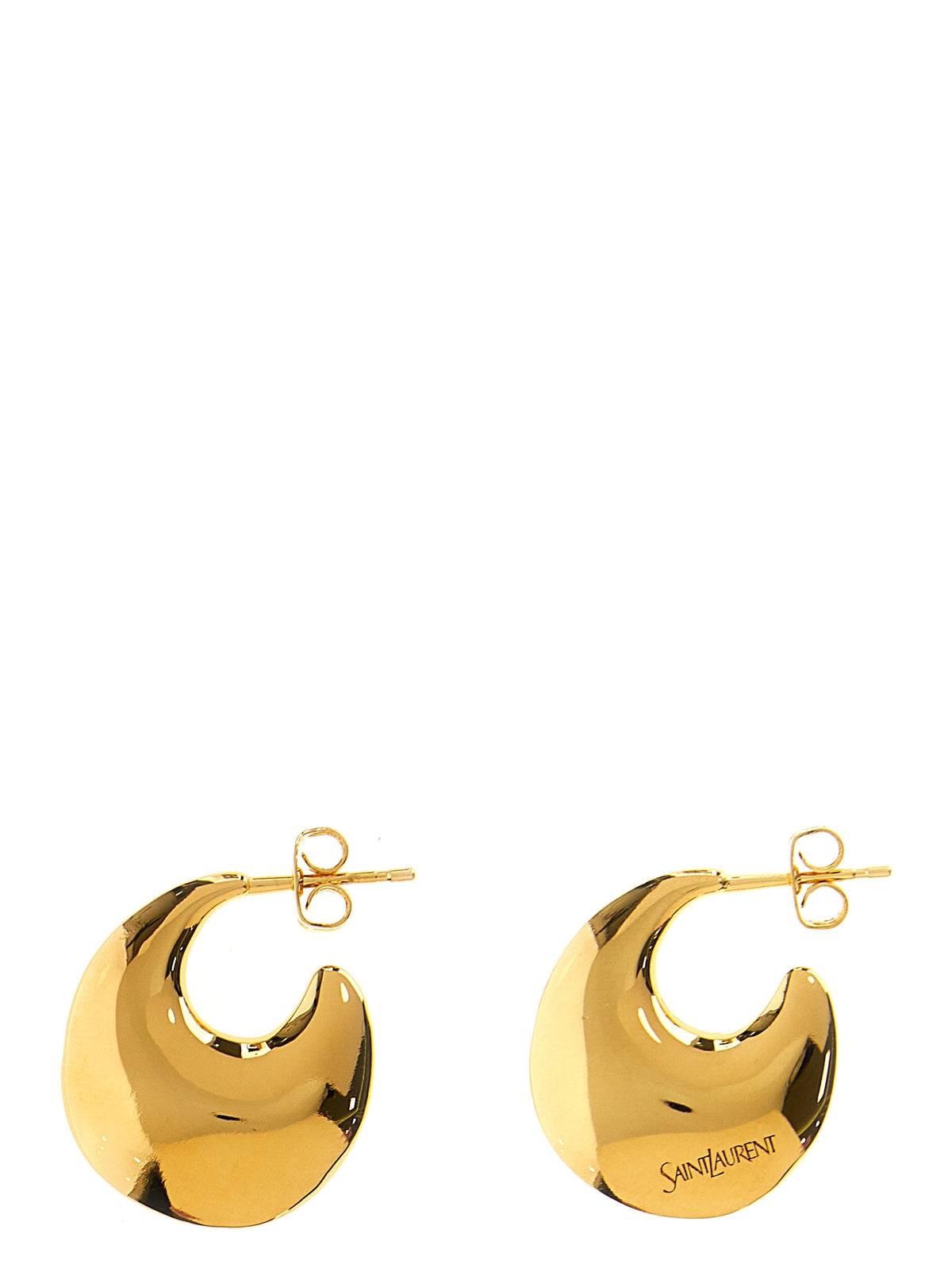 Saint Laurent Gold Metal Earrings