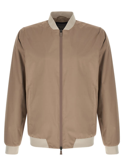 Herno Beige Polyester Bomber