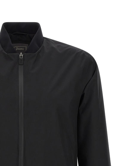 Herno Black Polyester Bomber