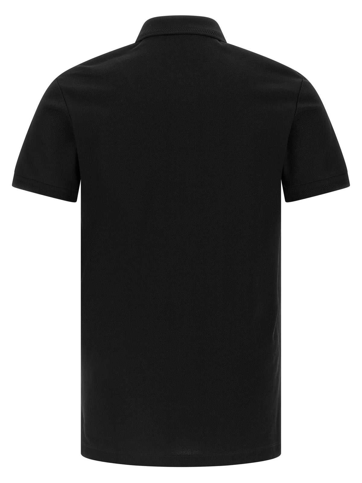 Burberry Black Cotton Polo Shirt