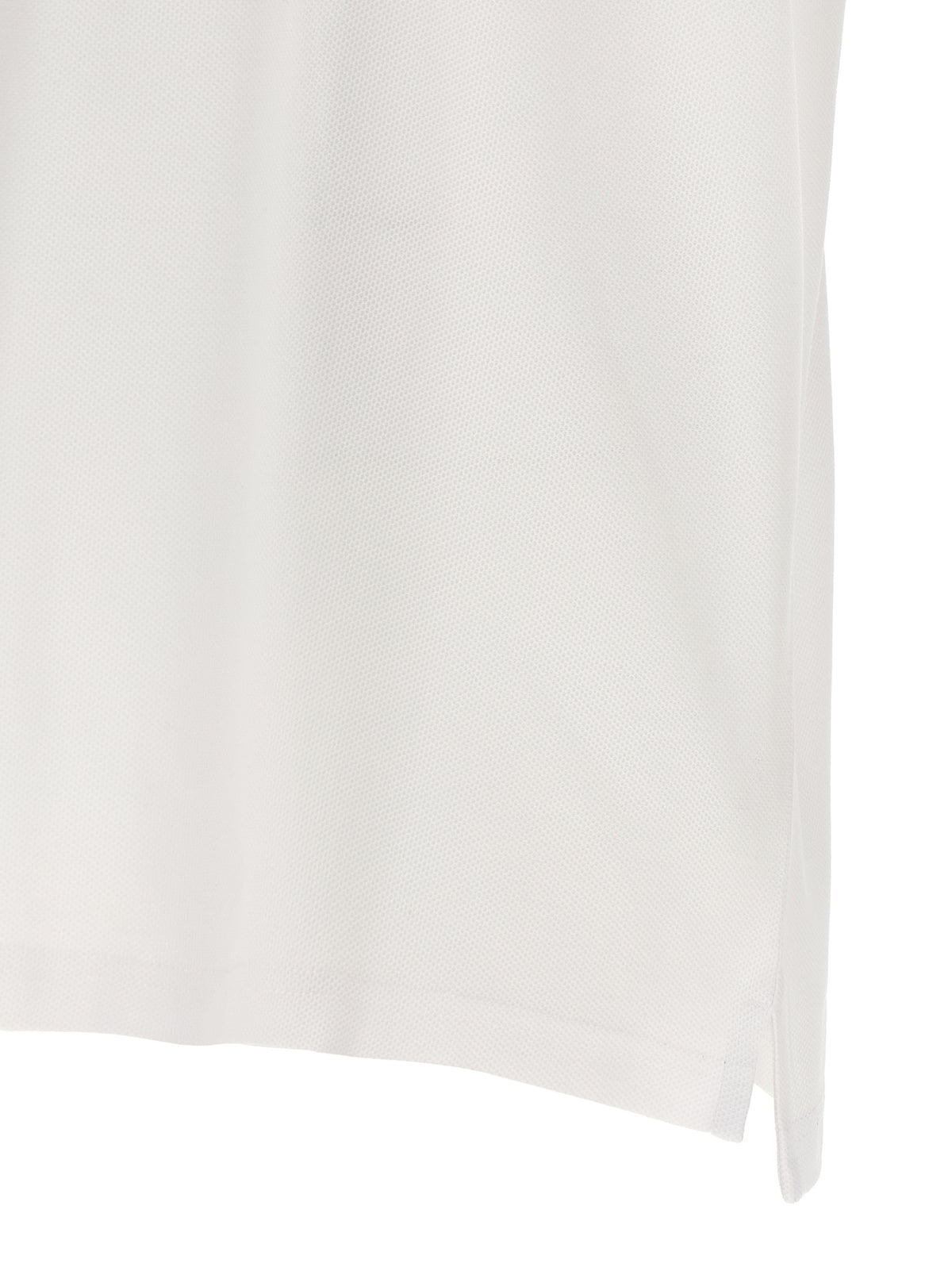 Burberry White Cotton Polo Shirt