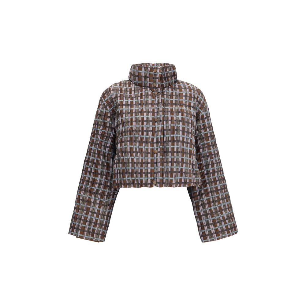 Gongdid Design Brown Goose Down Full-Length Jacket