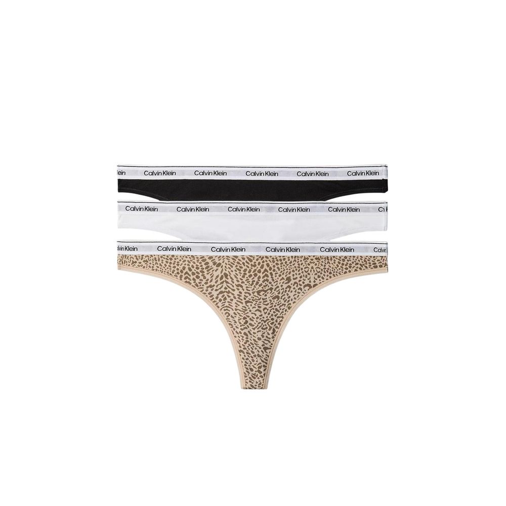 Calvin Klein Underwear Black And White Cotton Pantie