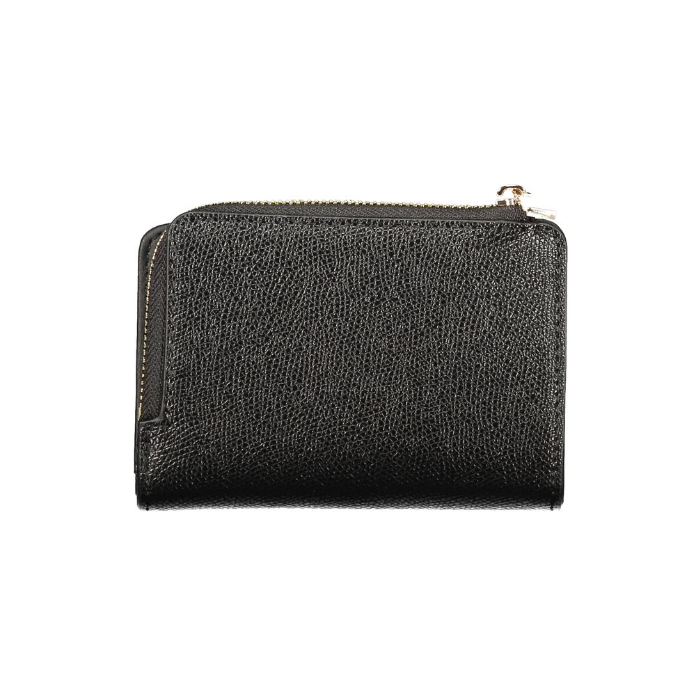 Cardholder Wallet by Guess Jeans for women in polyethylene black showcases a distinguished silhouette, artfully capturing the essence of the distinguished Amorette Polyethylene Cardholder Wallet design with functional card-organization coin-purse.