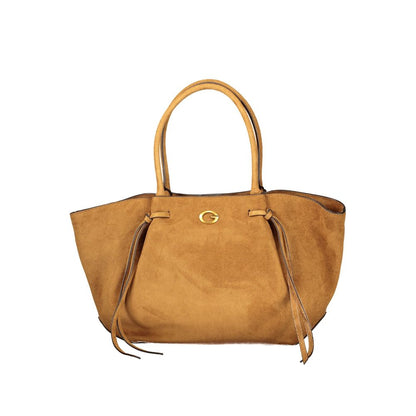 Guess Jeans Brown Polyester Handbag