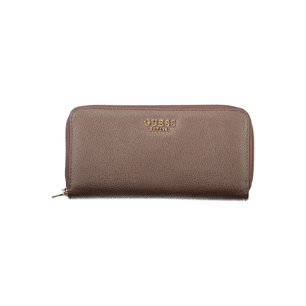 Guess Jeans Polyethylene Cardholder Wallet - Brown