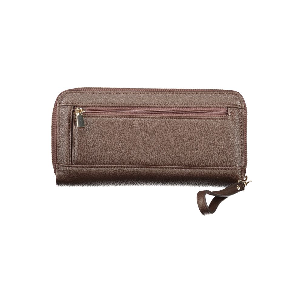 Guess Jeans Polyethylene Cardholder Wallet - Brown