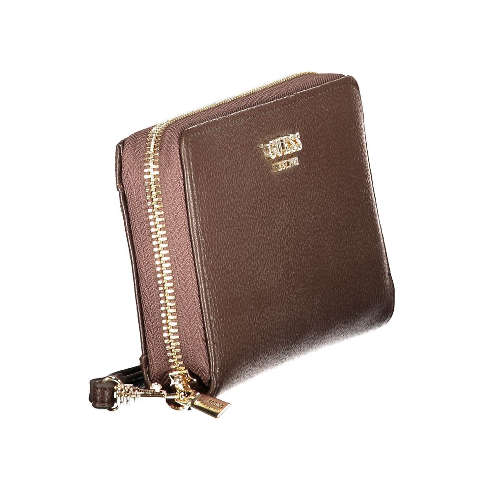 Guess Jeans Polyethylene Cardholder Wallet - Brown