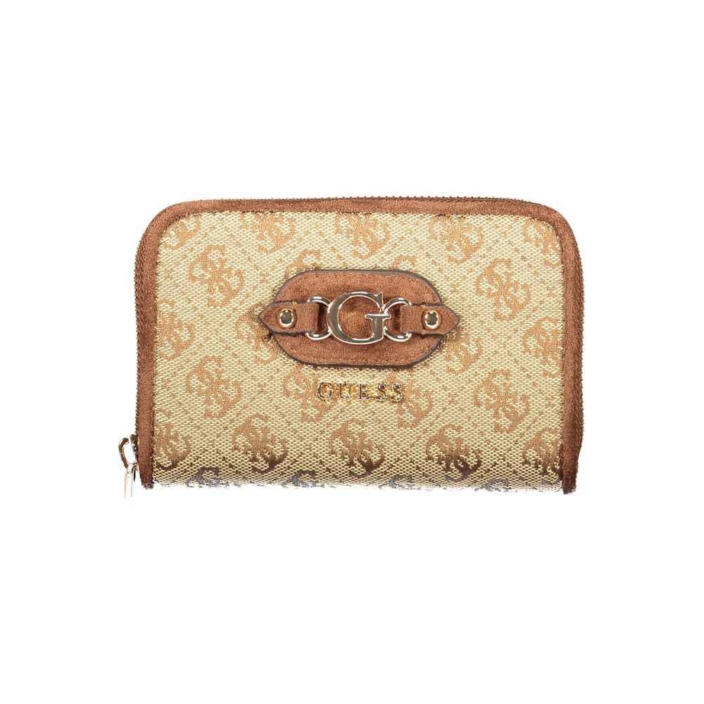 Guess Jeans Beige Polyester Wallet