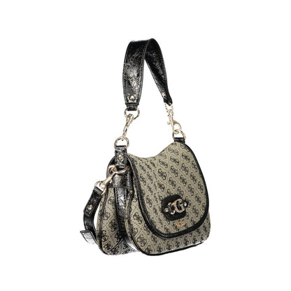 Guess Jeans Black Polyester Handbag