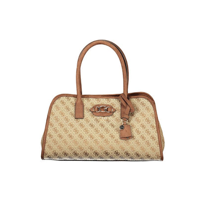 Guess Jeans Beige Polyester Handbag