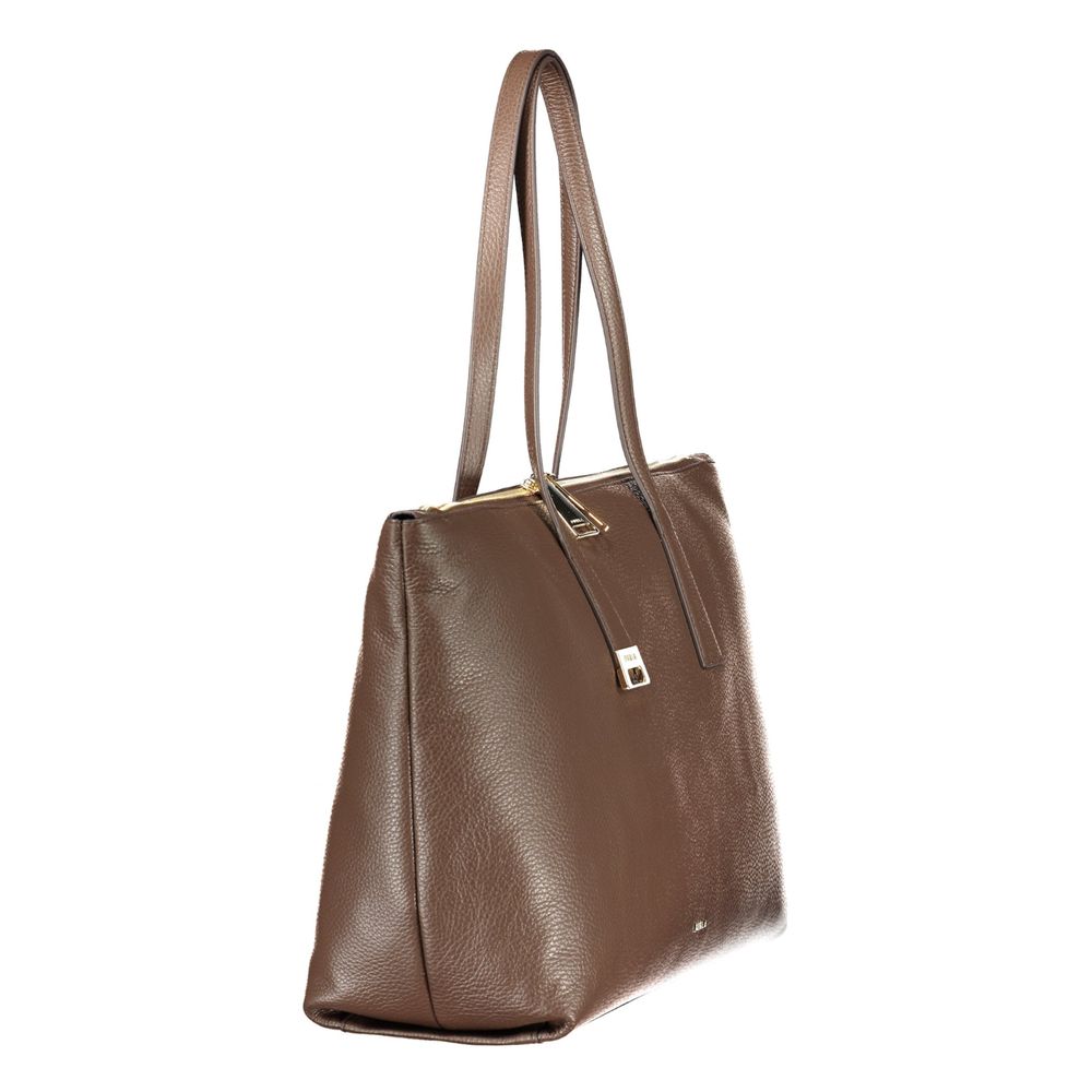 Tote Handbag by Furla for women in leather brown presents a ornamental silhouette, showcasing a secure zipper, ample internal-pockets, and versatile handle for a ornamental finish.