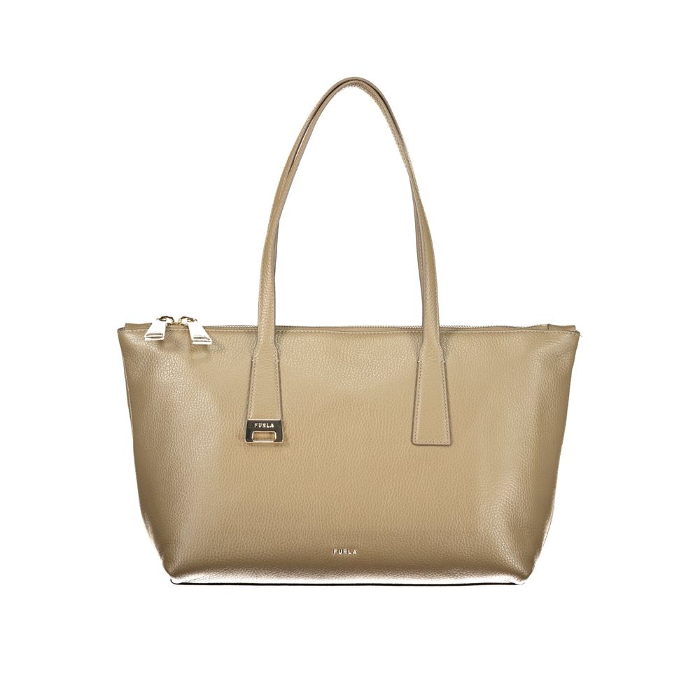 Furla Green Leather Handbag