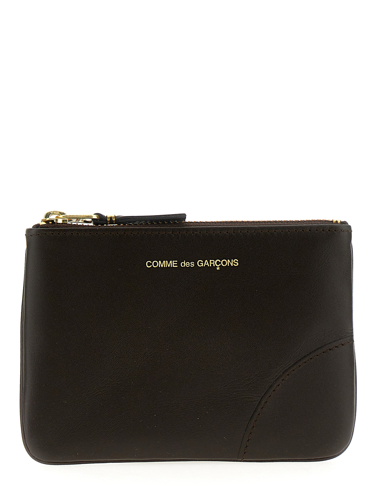 Comme Des Garçons Brown Calfskin Cardholder