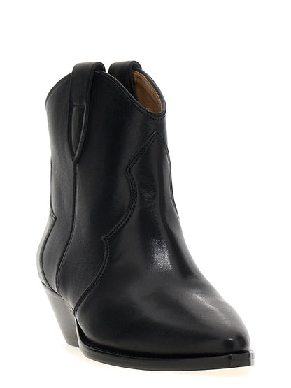 Isabel Marant Black Calfskin Chelsea Boots