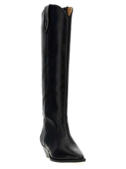Isabel Marant Black Calfskin Chelsea Boots