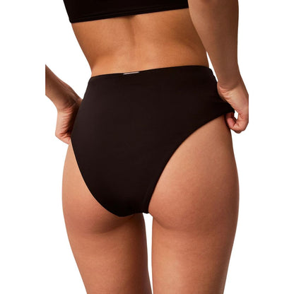 Bikini by Calvin Klein Jeans for women in lycra polypropylene & metal and black presents a sultry silhouette, artfully capturing the sophisticated aesthetic of Women's Lycra Polypropylene & Metal Bikini with a sultry finish.