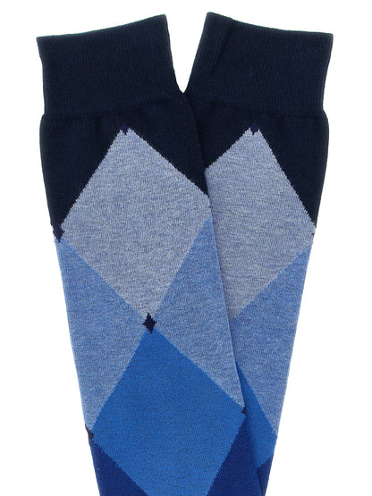 Ballantyne Blue Cotton Socks