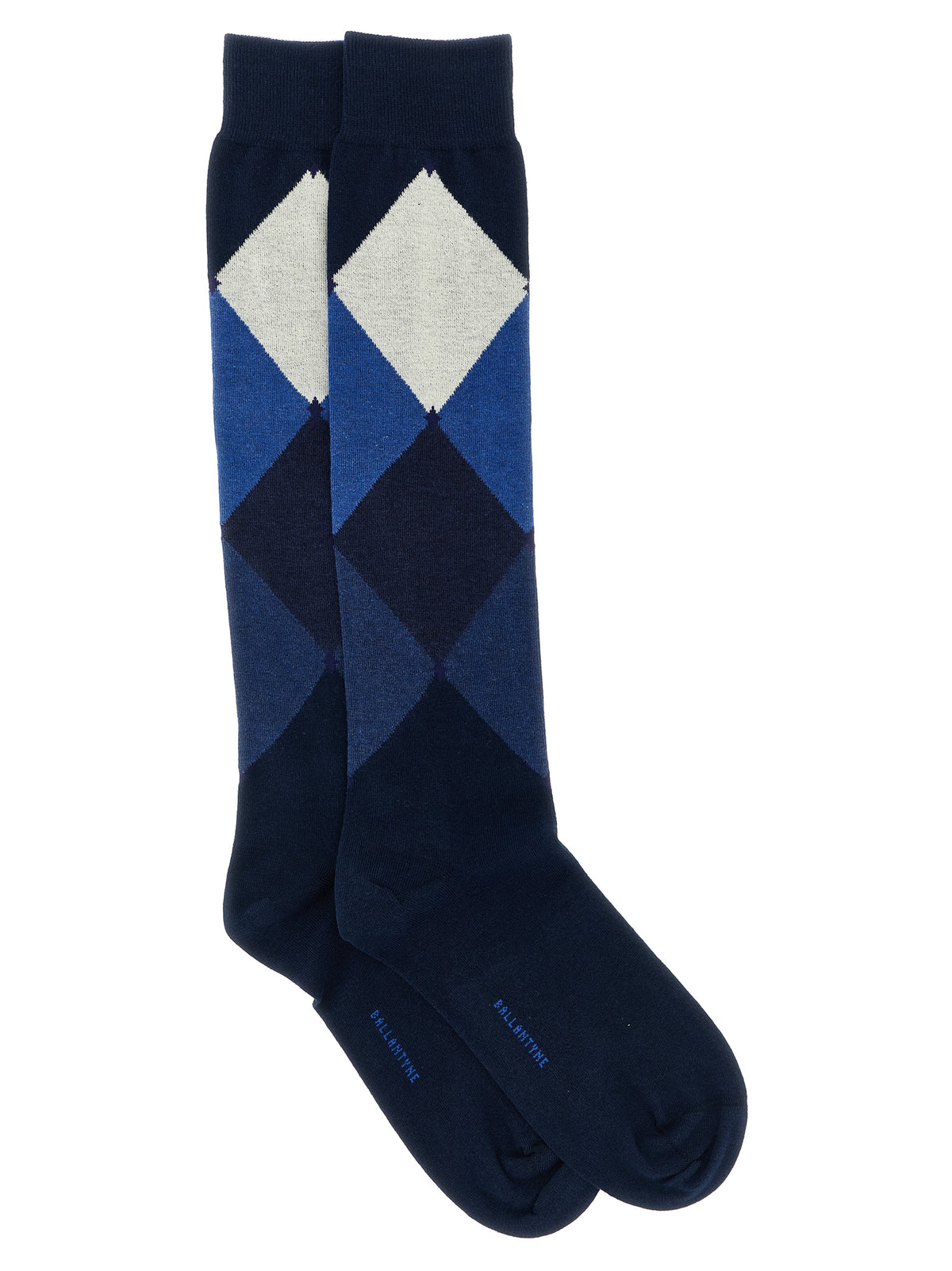 Ballantyne Blue Cotton Socks