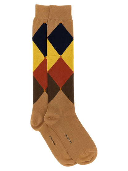 Ballantyne Brown Cotton Socks