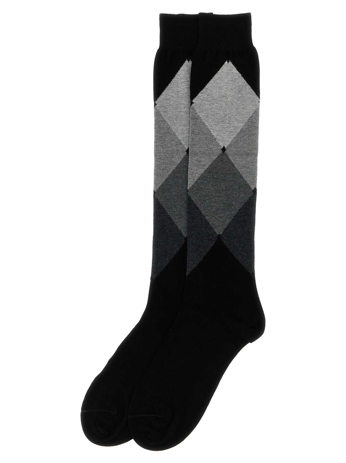 Ballantyne Black Cotton Socks