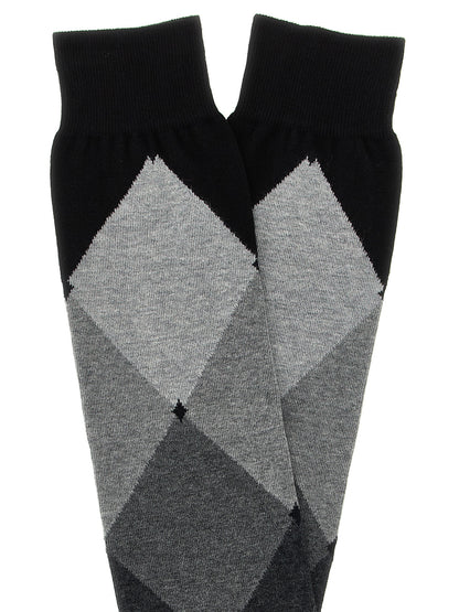 Ballantyne Black Cotton Socks