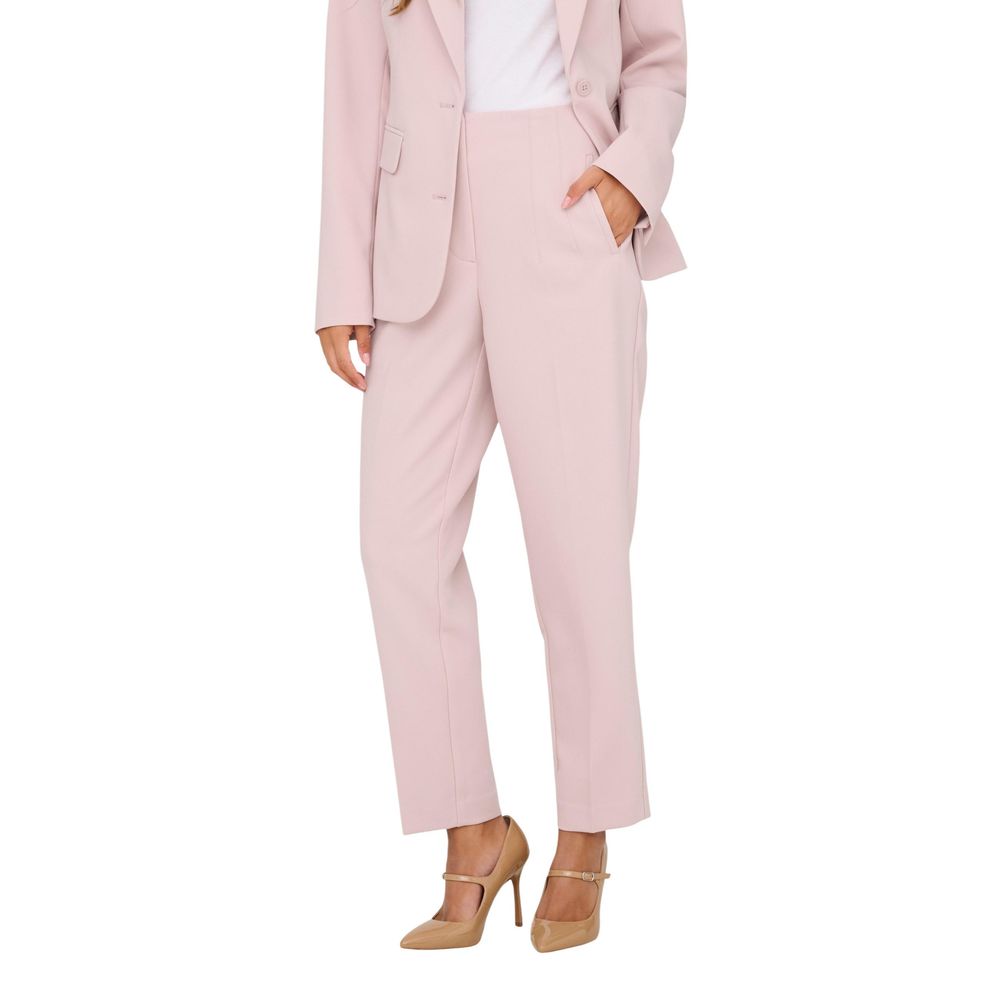 Blazer by Only for women in stretch polyester & viscose pink showcases a polished silhouette, highlighted by a refined and polished for a sophisticated finish.