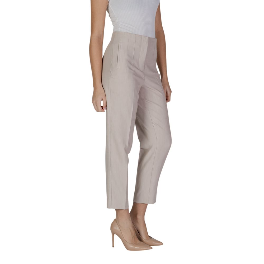 Only Beige Recycled Polyester Casual Pants