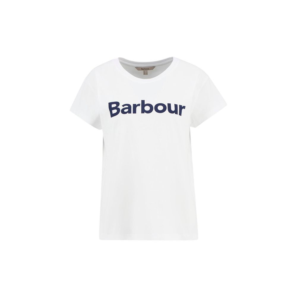 Barbour White Cotton T-Shirt