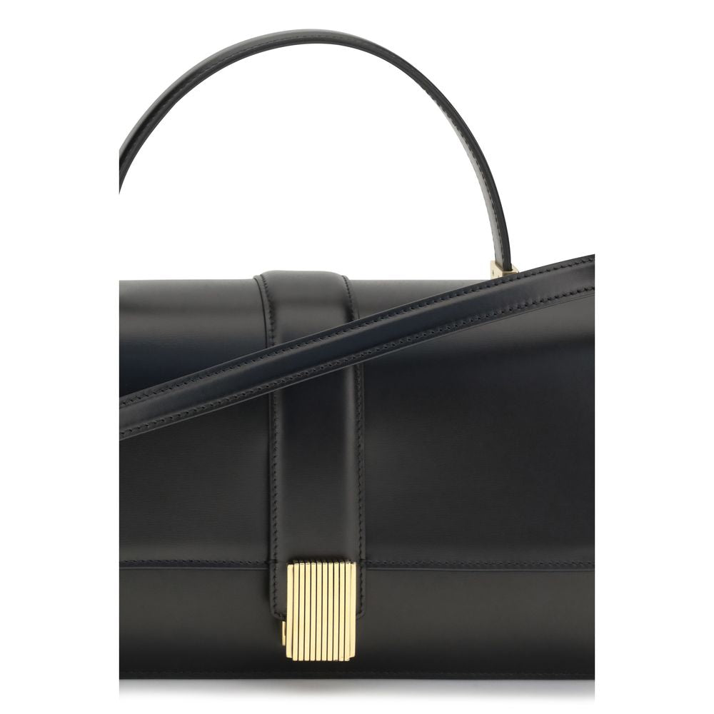 Khaite Black Calf Leather Bos Taurus Handbag