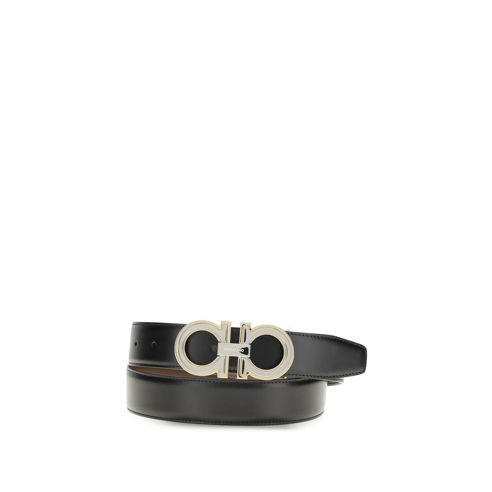 Belt by Ferragamo for men in bos taurus calfskin leather multicolor features a artisanal-chic design, artfully capturing the essence of the Gancini Bos Taurus Calfskin Leather Belt with a artisanal-chic finish.