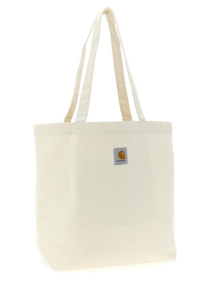 Carhartt Wip White Cotton Tote Bag