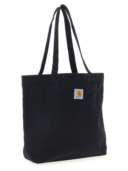 Carhartt Wip Black Cotton Tote Bag