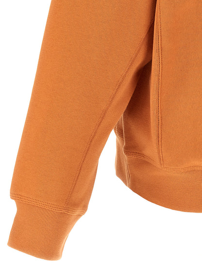 Sweatshirt Hoodie by Carhartt Wip for men in cotton orange features a slouchy chic silhouette, detailed with a slouchy chic and a signature for an elevated aesthetic.
