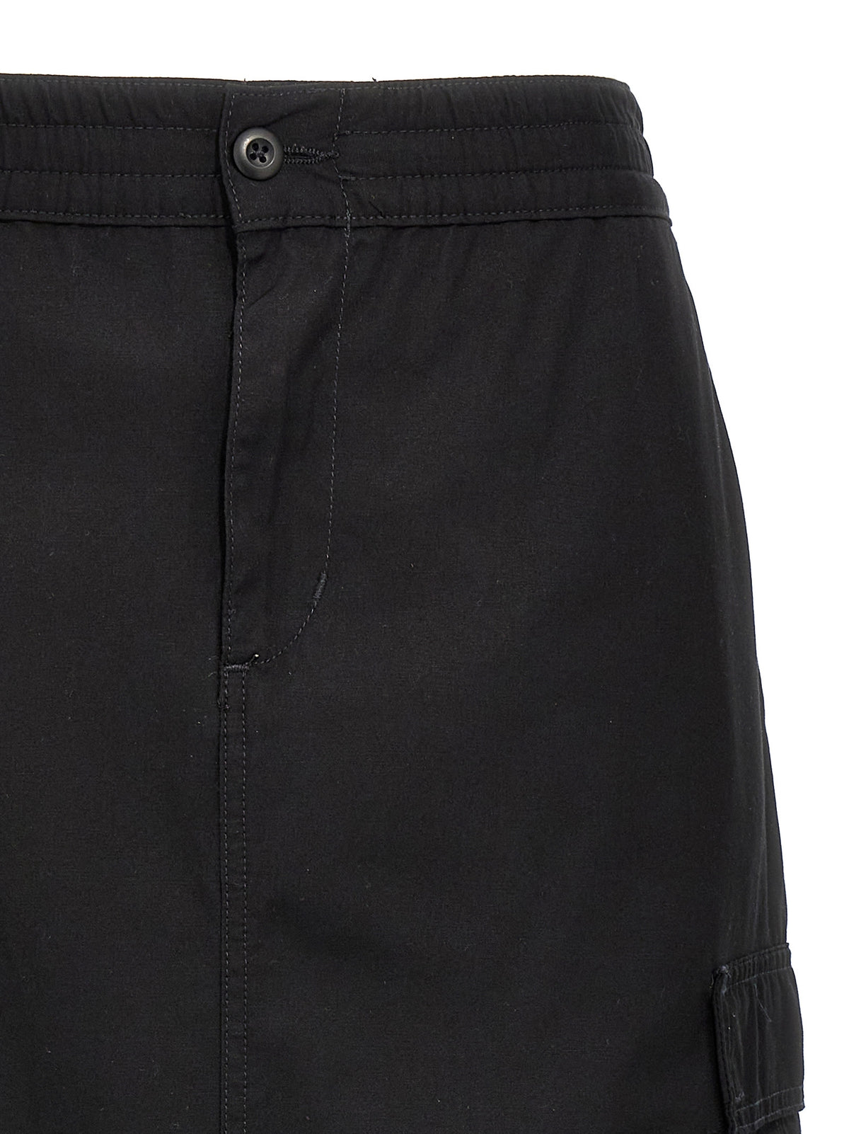 Carhartt Wip Black Cotton Midi Skirt