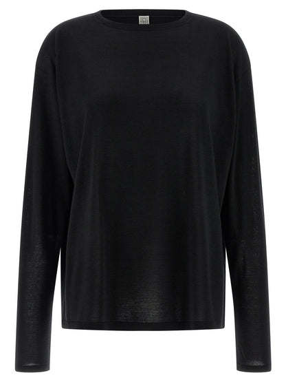 TOTEME Black Wool Cardigan