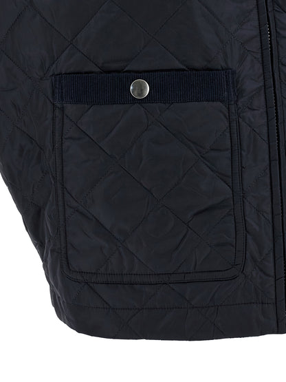 Prada Blue Recycled Polyamide Sleeveless Jacket