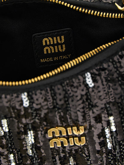 Miu Miu Black Polyester Handbag