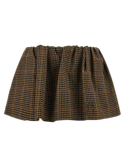Miu Miu Brown Virgin Wool Long Skirt