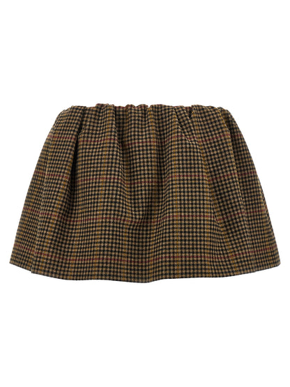 Miu Miu Brown Virgin Wool Long Skirt