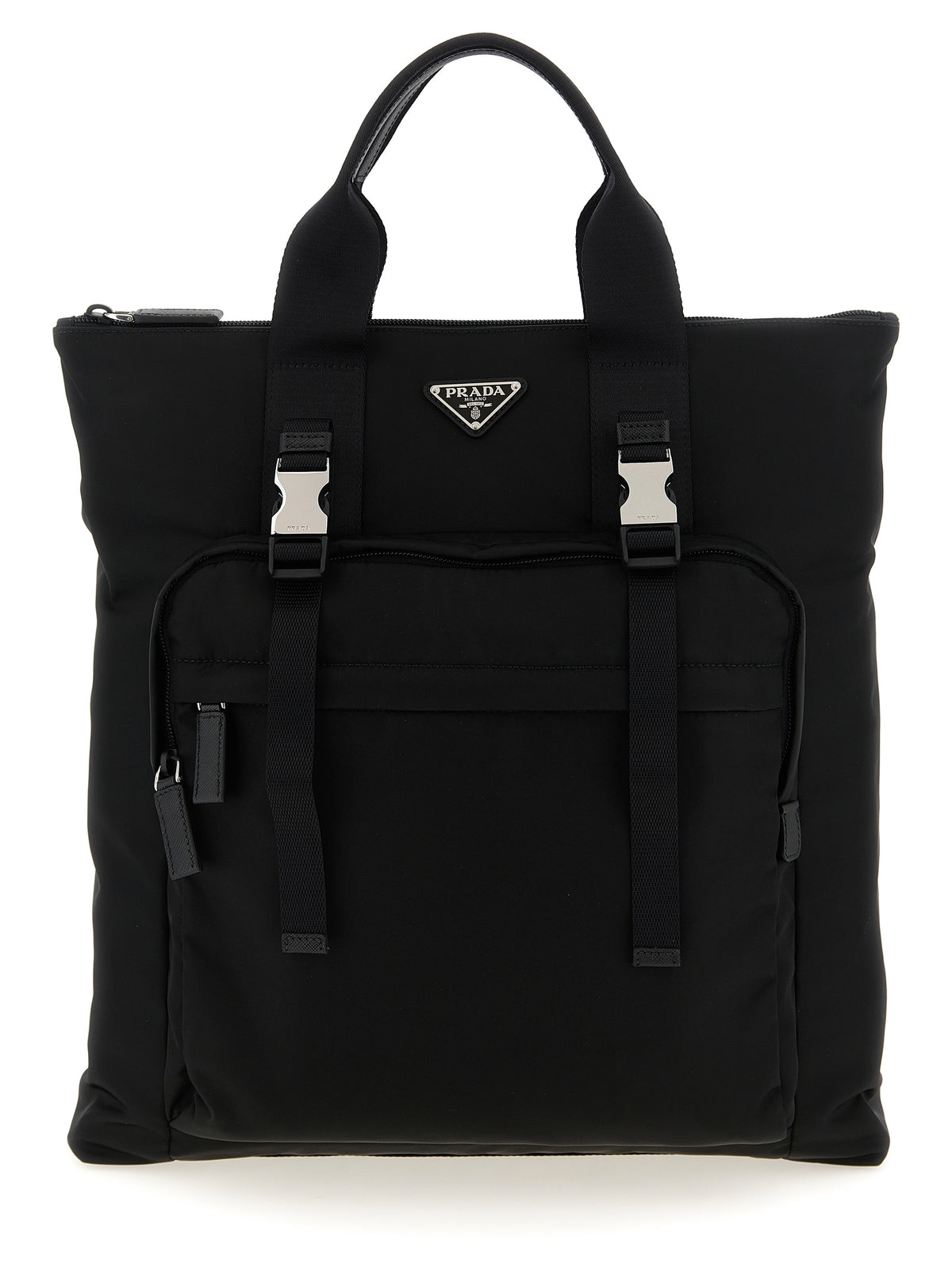 Prada Black Recycled Polyamide Tote Bag