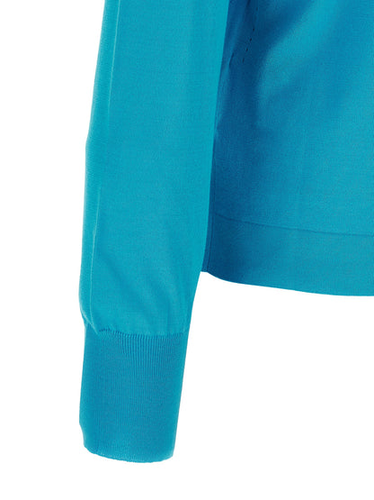 Prada Blue Cotton Cardigan