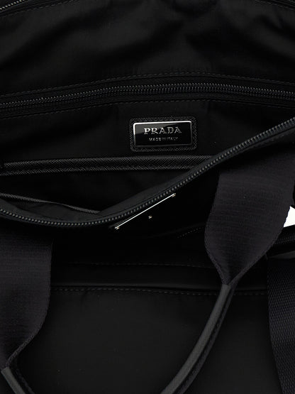 Prada Black Recycled Polyamide Tote Bag