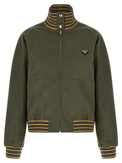 Prada Bicolor Polyester Bomber