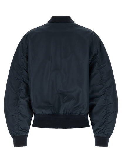 Prada Blue Polyamide Bomber