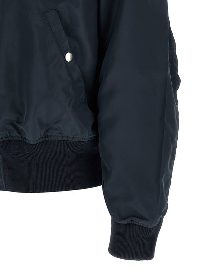 Prada Blue Polyamide Bomber