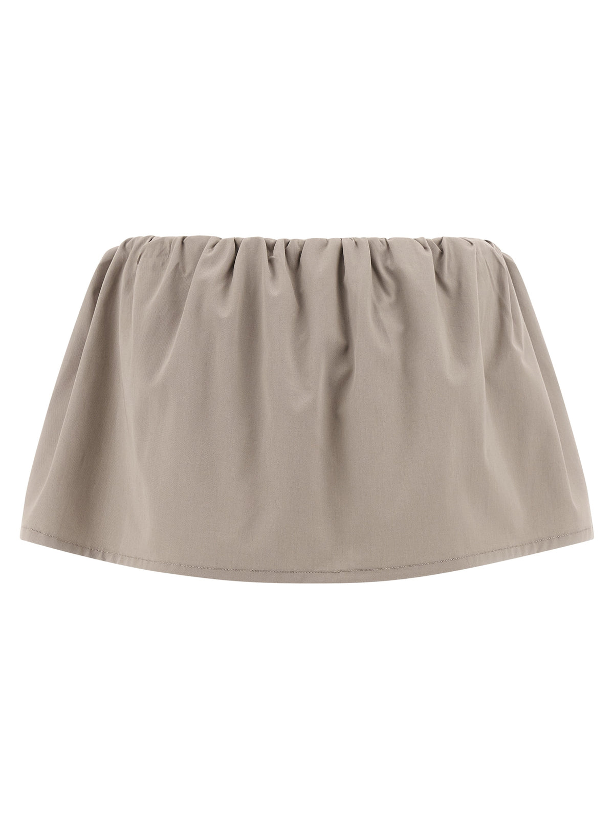 Miu Miu Gray Cotton Long Skirt