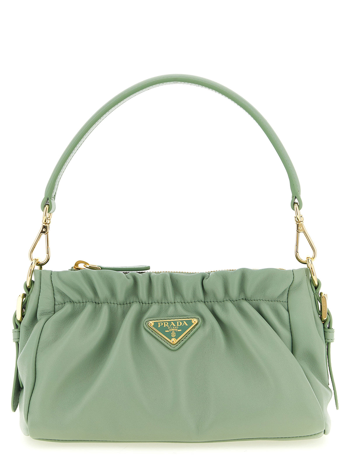Prada Bicolor Lamb Leather Shoulder Bag