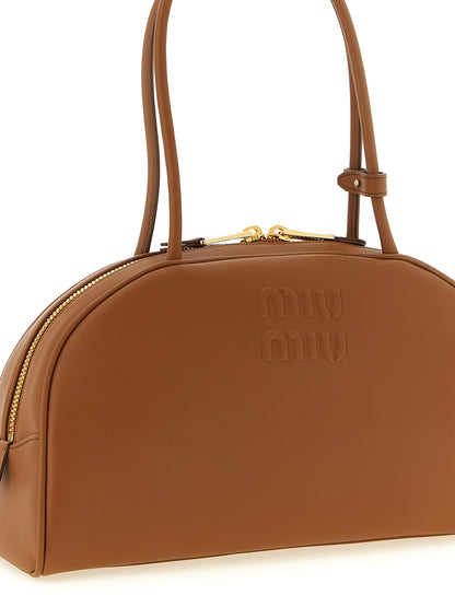 Miu Miu Brown Calfskin Shoulder Bag